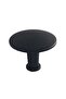 8 Pcs Flat Button Black Handle Furniture Drawer Cabinet Door Handle Metal Handle Accessories with Screw - 5