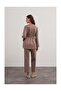 Scuba Fabric Belted Double Suit Set - 4