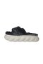 Women's Gray Cross Model Plush Ultra Light Daily Slippers Akb995-998 - 4