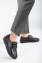 Women's Inside and Outside Genuine Leather Heel Gel Laced Comfortable Mold Orthopedic Daily Mother Shoes