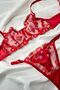 Women's Bra Suit New Year Merry Christmas Sweetheart Special Red Heart Underwire - 4