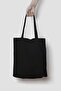 Women's Black Canvas Tote Bag, 3 Pieces