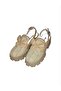 Leather butterfly woven platform Sandals - 2