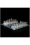 Premium Luxury Glass Chess Set - Transparent Frosted Gems, Elite Design, Custom Production Luxury Collection Set - 2