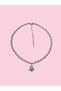 Tulip Charm Dainty Minimal Crystal & Pearl Necklace Y2K Steel (Choker Length 35cm + 8cm Extension Chain) - 4