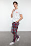 Ecru Regular Fit Printed Knitted Couple %100 Cotton Men's Pajama Set Tmnaw25Pt00048 - 2