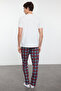 Ecru Regular Fit Printed Knitted Couple %100 Cotton Men's Pajama Set Tmnaw25Pt00048 - 6
