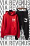 Printed Unisex Wide Fit Soft Fabric Hooded Tracksuit Set