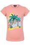 Palm Tree Printed Girl's T-shirt