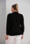 Flexible Knitted Bomber Jacket with Front Sequin Zipper - 4