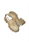 Leather butterfly woven platform Sandals - 3