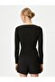 Heart Collar Ribbed Knitwear Sweater - Regular Fit - 4