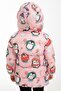 Girl's Fleece Hooded Penguin Candy Patterned Winter Puffer Coat & Coat & Parka - 4