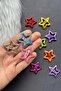 Glittery Star Snap-Fastened Hair Clip - 2