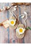 Handmade Knitted White Floral Flip Flops Baby Girl Sandals Booties - 3