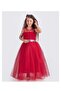 Girl's Ruffled Evening Dress Graduation Gown