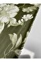 Green Color Rose Pattern Leaf Pattern Multi Chiffon Fabric Dress Shawl Clothing Fabric - 4