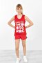 Printed Slit Girl's Zero Sleeve T-shirt - 2