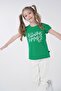Printed Girl's Short Sleeve T-shirt - 2