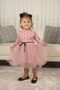 Baby Girl-Child Long Sleeve Heart Tulle Lined Dress for Birthdays and Special Occasions - 5