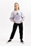Girl's Snoopy Crew Neck Thick Sweatshirt with Soft Fleece Inside B4730A823Wn - 2