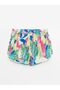 Patterned Women's Swim Shorts with Elastic Waistband - 6