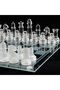 Premium Luxury Glass Chess Set - Transparent Frosted Gems, Elite Design, Custom Production Luxury Collection Set - 8