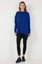 Relaxed Cut Slit Detailed Crew Neck Sweater Sweater 4616142 Y - 5