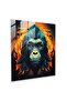 Gorilla Geometric Glass Painting, Gorilla, Glass Painting, Visually Fascinating