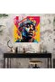 Pop Culture Verve Glass Painting, Bold Rapper Portrait Glass Wall Art - 2
