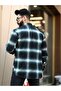 Lumberjack Shirt Striped Stand-Up Collar Buttoned - 3