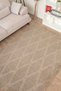 Ria Viscose Woven Carpet Plush Plush Post Non-Slip Base Washable Brown Living Room Carpet 1512 - 7