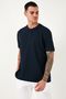 Cotton Relaxed Fit Buttoned Crew Neck t Shirt Men's t Shirt 5902737 - 4