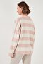 V-neck Striped Soft Acrylic Cardigan - Regular Fit Cardigan 4615188 - 6