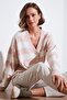 V-neck Striped Soft Acrylic Cardigan - Regular Fit Cardigan 4615188