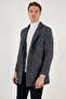 Slim Fit Single Slit Button Lined Stamp Coat Men's Coat5840110e - 7