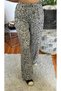 Leopard Detail Patterned Wide Leg Trousers - 5