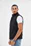 Men's Onion Pattern Quilted Black vest - 4