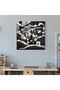Silhouette Village - Glass Painting - Village, Village, Wall Decoration, Clear Lines - 3