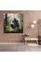 Calm Gorilla Glass Print - Gorilla, Gorilla, Glass Art, Glass Painting - 3