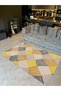 Pearl Collection Multicolor Geometric Patterned Woven Base Modern Decorative Carpet Inci35 - 2