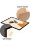 طقم طاولة MDF مكون من 3 قطع بإطار أسود - مجموعة 15 - 2