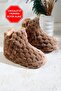 Sarmal Plush Winter Women's Home Boots Slippers