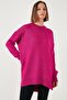 Relaxed Cut Slit Detailed Crew Neck Sweater Sweater 4616142 Y - 2