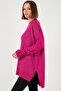 Relaxed Cut Slit Detailed Crew Neck Sweater Sweater 4616142 Y - 5