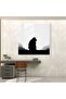 طباعة زجاجية غوريلا بسيطة، أبيض وأسود، غوريلا، فن حديث - 3