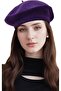 French Painter Felt Beret Purple - 2