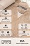 Ria Viscose Woven Carpet Plush Plush Post Non-Slip Base Washable Brown Living Room Carpet 1512 - 9