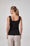 Women's Strap Body T-Shirt Fit Fit Black - 2