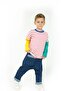 Double Combed Cotton Long Sleeve Sweatshirt (Red and White - Black and White Stripes) - 2